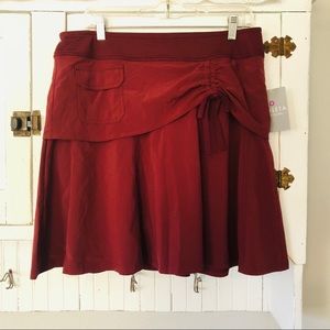 Athleta Wherever Skort in Burgundy 12 NWOT